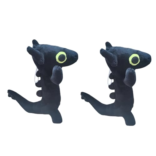 Qhpnunhq 2 Stück Zahntanz Meme Plüsch Spielzeug Tanz Drache Plüsch Weich Tiere Plüschtiere 25 cm Anime Puppe Schlafzimmer Kissen Hohe Qualität, A von Qhpnunhq