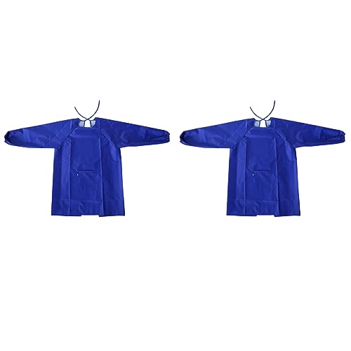 Qhpnunhq 2 x Kinder Kunst Smock Wasserdicht Künstler Malschürzen für Kinder Langarm für Kinder 6 – 10 Jahre von Qhpnunhq