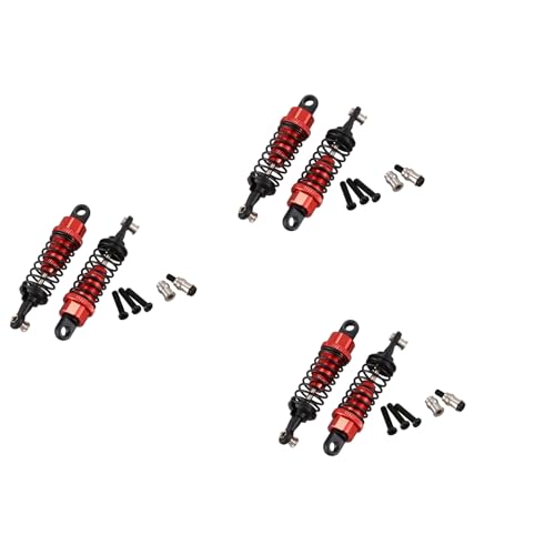 Qhpnunhq 3 x 2 Stück Stoßdämpfer aus Aluminium, Verbesserung für 1:18 A959 A969 A979 K929 Ersatz A949-55 RC Auto Fernbedienung, Rot Qhpnunhq 3 x 2 Stück Stoßdämpfer aus Aluminium, Verbesserung für 1:18 A959 A969 A979 K929 Ersatz A949-55 RC Auto Fernbedienung, Rot von Qhpnunhq
