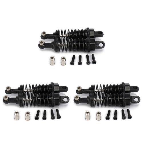 Qhpnunhq 6 Stück Stoßdämpfer verstellbar 65 mm für RC Auto 1/18 A959 A969 A979 K929, Schwarz Qhpnunhq 6 Stück Stoßdämpfer verstellbar 65 mm für RC Auto 1/18 A959 A969 A979 K929, Schwarz von Qhpnunhq