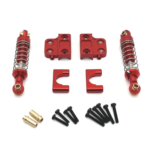 Qhpnunhq Aluminium Hinterachse Feder Befestigung Basteln RC Auto LKW RC Auto Zubehör für MN 1/12 MN82 LC79 MN78 Rot Qhpnunhq Aluminium Hinterachse Feder Befestigung Basteln RC Auto LKW RC Auto Zubehör für MN 1/12 MN82 LC79 MN78 Rot von Qhpnunhq