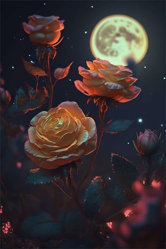 Klassische Puzzles, Puzzle für Erwachsene 1000 Teile, Moonlight Roses Farbenfrohes Puzzle für Erwachsene und Kinder 75 x 50 cm Puzzlespiele Geschenke für Frauen, Geschenke für Männer Klassische Puzzles, Puzzle für Erwachsene 1000 Teile, Moonlight Roses Farbenfrohes Puzzle für Erwachsene und Kinder 75 x 50 cm Puzzlespiele Geschenke für Frauen, Geschenke für Männer von QiHon