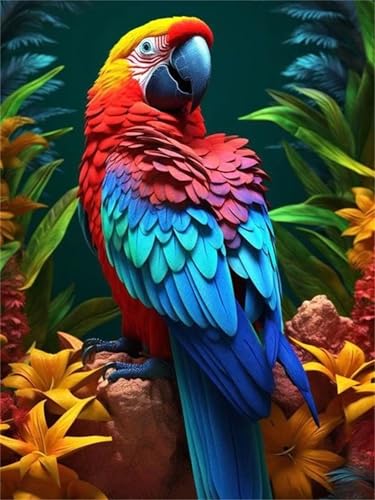Klassische Puzzles, Puzzle für Erwachsene 120 Teile, Cute Parrot Animal Farbenfrohes Puzzle für Erwachsene und Kinder 25 x 20 cm Puzzlespiele Geschenke für Frauen, Geschenke für Männer von QiHon