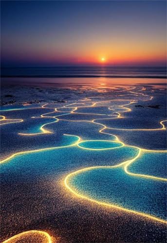 Klassische Puzzles, Puzzle für Erwachsene 120 Teile, Dreamy Beach Farbenfrohes Puzzle für Erwachsene und Kinder 25 x 20 cm Puzzlespiele Geschenke für Frauen, Geschenke für Männer von QiHon