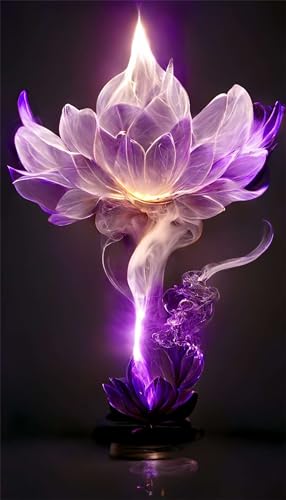 Klassische Puzzles, Puzzle für Erwachsene 120 Teile, Purple Lotus Flower Farbenfrohes Puzzle für Erwachsene und Kinder 25 x 20 cm Puzzlespiele Geschenke für Frauen, Geschenke für Männer von QiHon