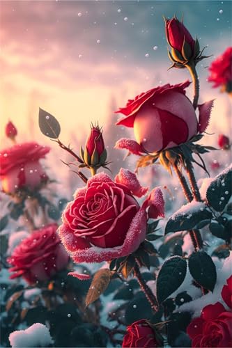 Klassische Puzzles, Puzzle für Erwachsene 120 Teile, Snowy Red Roses Farbenfrohes Puzzle für Erwachsene und Kinder 25 x 20 cm Puzzlespiele Geschenke für Frauen, Geschenke für Männer Klassische Puzzles, Puzzle für Erwachsene 120 Teile, Snowy Red Roses Farbenfrohes Puzzle für Erwachsene und Kinder 25 x 20 cm Puzzlespiele Geschenke für Frauen, Geschenke für Männer von QiHon