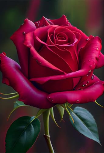 Klassische Puzzles, Puzzle für Erwachsene 2000 Teile, Rote Rosen Farbenfrohes Puzzle für Erwachsene und Kinder 100 x 70 cm Puzzlespiele Geschenke für Frauen, Geschenke für Männer von QiHon