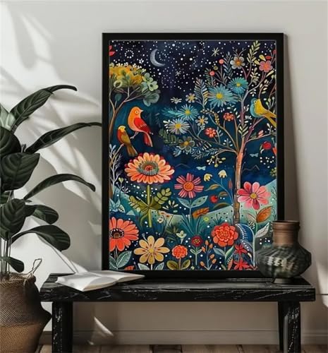 Klassische Puzzles, Puzzle für Erwachsene 2000 Teile, Starry Sky Flower Farbenfrohes Puzzle für Erwachsene und Kinder 100 x 70 cm Puzzlespiele Geschenke für Frauen, Geschenke für Männer von QiHon