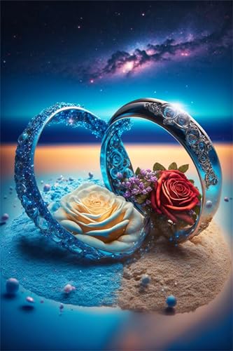 Klassische Puzzles, Puzzle für Erwachsene 2000 Teile, Strand Rose Ring Farbenfrohes Puzzle für Erwachsene und Kinder 100 x 70 cm Puzzlespiele Geschenke für Frauen, Geschenke für Männer von QiHon
