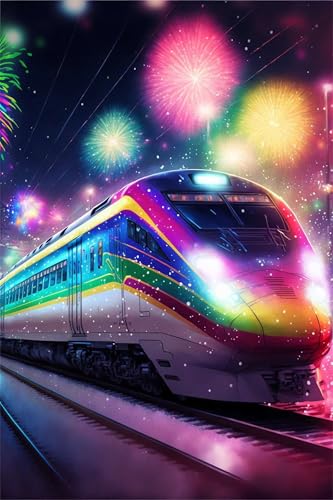 Klassische Puzzles, Puzzle für Erwachsene 2000 Teile, Train Landscape Farbenfrohes Puzzle für Erwachsene und Kinder 100 x 70 cm Puzzlespiele Geschenke für Frauen, Geschenke für Männer von QiHon