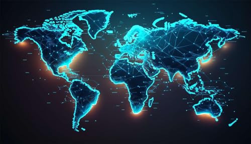 Klassische Puzzles, Puzzle für Erwachsene 2000 Teile, World Map Farbenfrohes Puzzle für Erwachsene und Kinder 100 x 70 cm Puzzlespiele Geschenke für Frauen, Geschenke für Männer von QiHon