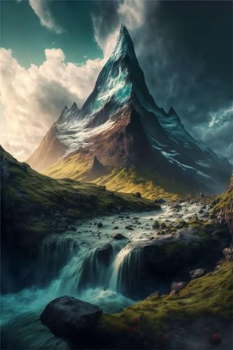 Klassische Puzzles, Puzzle für Erwachsene 300 Teile, Mountain Peaks Waterfalls Farbenfrohes Puzzle für Erwachsene und Kinder 38 x 26 cm Puzzlespiele Geschenke für Frauen, Geschenke für Männer Klassische Puzzles, Puzzle für Erwachsene 300 Teile, Mountain Peaks Waterfalls Farbenfrohes Puzzle für Erwachsene und Kinder 38 x 26 cm Puzzlespiele Geschenke für Frauen, Geschenke für Männer von QiHon