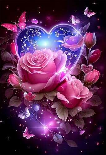 Klassische Puzzles, Puzzle für Erwachsene 300 Teile, Pink Rose Heart Farbenfrohes Puzzle für Erwachsene und Kinder 38 x 26 cm Puzzlespiele Geschenke für Frauen, Geschenke für Männer Klassische Puzzles, Puzzle für Erwachsene 300 Teile, Pink Rose Heart Farbenfrohes Puzzle für Erwachsene und Kinder 38 x 26 cm Puzzlespiele Geschenke für Frauen, Geschenke für Männer von QiHon