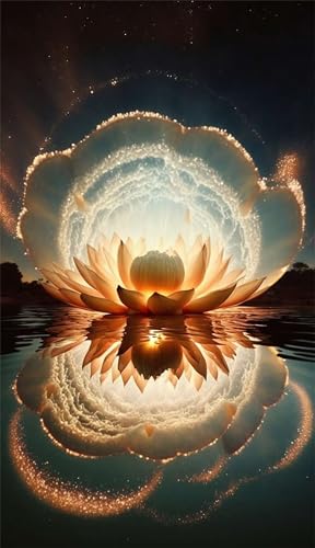 Klassische Puzzles, Puzzle für Erwachsene 300 Teile, Yellow Lotus Dream Farbenfrohes Puzzle für Erwachsene und Kinder 38 x 26 cm Puzzlespiele Geschenke für Frauen, Geschenke für Männer von QiHon