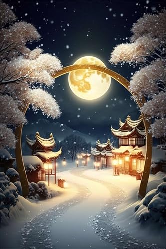 Klassische Puzzles, Puzzle für Erwachsene 500 Teile, Moon Snowy Landscape Farbenfrohes Puzzle für Erwachsene und Kinder 52 x 38 cm Puzzlespiele Geschenke für Frauen, Geschenke für Männer Klassische Puzzles, Puzzle für Erwachsene 500 Teile, Moon Snowy Landscape Farbenfrohes Puzzle für Erwachsene und Kinder 52 x 38 cm Puzzlespiele Geschenke für Frauen, Geschenke für Männer von QiHon