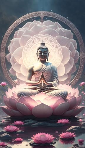 Klassische Puzzles, Puzzle für Erwachsene 500 Teile, Pink Lotus Flower Zen Farbenfrohes Puzzle für Erwachsene und Kinder 52 x 38 cm Puzzlespiele Geschenke für Frauen, Geschenke für Männer von QiHon