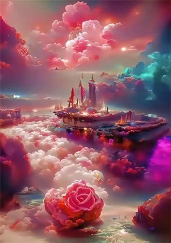 Klassische Puzzles, Puzzle für Erwachsene 500 Teile, Rose Fantasy Landscape Farbenfrohes Puzzle für Erwachsene und Kinder 52 x 38 cm Puzzlespiele Geschenke für Frauen, Geschenke für Männer Klassische Puzzles, Puzzle für Erwachsene 500 Teile, Rose Fantasy Landscape Farbenfrohes Puzzle für Erwachsene und Kinder 52 x 38 cm Puzzlespiele Geschenke für Frauen, Geschenke für Männer von QiHon