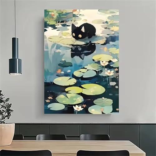 Klassische Puzzles, Puzzle für Erwachsene 700 Teile, Tier Katze Lotus Farbenfrohes Puzzle für Erwachsene und Kinder 52 x 38 cm Puzzlespiele Geschenke für Frauen, Geschenke für Männer Klassische Puzzles, Puzzle für Erwachsene 700 Teile, Tier Katze Lotus Farbenfrohes Puzzle für Erwachsene und Kinder 52 x 38 cm Puzzlespiele Geschenke für Frauen, Geschenke für Männer von QiHon