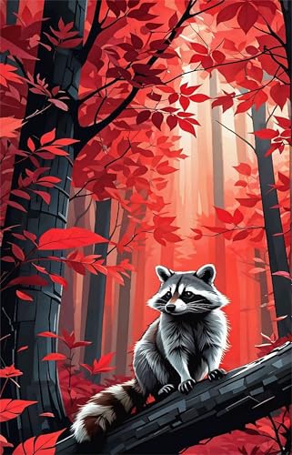 Puzzle 100 Teile Baum Waschbär 40 x 28 cm Puzzles für Erwachsene Herausforderndes Rätsel Lernspiel für Die Ganze Familie Geschenke für Frauen Männer 100 Teile Puzzle von QiHon