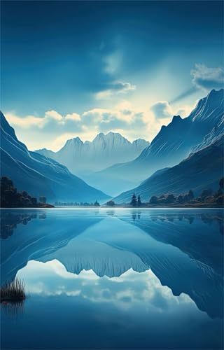 Puzzle 100 Teile Bergseelandschaft 40 x 28 cm Puzzles für Erwachsene Herausforderndes Rätsel Lernspiel für Die Ganze Familie Geschenke für Frauen Männer 100 Teile Puzzle von QiHon