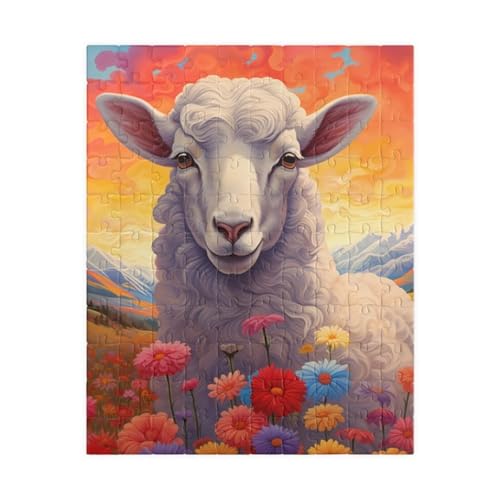 Puzzle 100 Teile Blumentiere 40 x 28 cm Puzzles für Erwachsene Herausforderndes Rätsel Lernspiel für Die Ganze Familie Geschenke für Frauen Männer 100 Teile Puzzle von QiHon