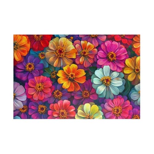 Puzzle 100 Teile Bunte Blumen 40 x 28 cm Puzzles für Erwachsene Herausforderndes Rätsel Lernspiel für Die Ganze Familie Geschenke für Frauen Männer 100 Teile Puzzle Puzzle 100 Teile Bunte Blumen 40 x 28 cm Puzzles für Erwachsene Herausforderndes Rätsel Lernspiel für Die Ganze Familie Geschenke für Frauen Männer 100 Teile Puzzle von QiHon