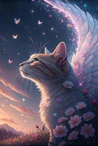 Puzzle 100 Teile Himmel Katze Blume 40 x 28 cm Puzzles für Erwachsene Herausforderndes Rätsel Lernspiel für Die Ganze Familie Geschenke für Frauen Männer 100 Teile Puzzle Puzzle 100 Teile Himmel Katze Blume 40 x 28 cm Puzzles für Erwachsene Herausforderndes Rätsel Lernspiel für Die Ganze Familie Geschenke für Frauen Männer 100 Teile Puzzle von QiHon