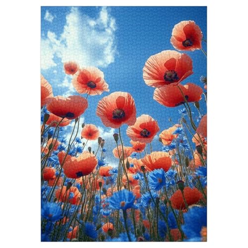 Puzzle 100 Teile Himmelsblume 40 x 28 cm Puzzles für Erwachsene Herausforderndes Rätsel Lernspiel für Die Ganze Familie Geschenke für Frauen Männer 100 Teile Puzzle von QiHon