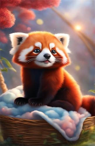 Puzzle 100 Teile Kleiner Panda 40 x 28 cm Puzzles für Erwachsene Herausforderndes Rätsel Lernspiel für Die Ganze Familie Geschenke für Frauen Männer 100 Teile Puzzle von QiHon