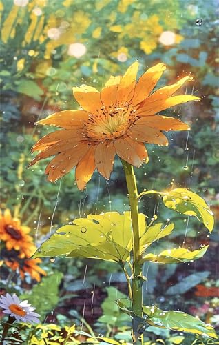 Puzzle 100 Teile Sonnenblumen 40 x 28 cm Puzzles für Erwachsene Herausforderndes Rätsel Lernspiel für Die Ganze Familie Geschenke für Frauen Männer 100 Teile Puzzle von QiHon