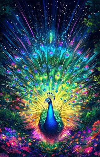 Puzzle 100 Teile Tier Pfau 40 x 28 cm Puzzles für Erwachsene Herausforderndes Rätsel Lernspiel für Die Ganze Familie Geschenke für Frauen Männer 100 Teile Puzzle von QiHon