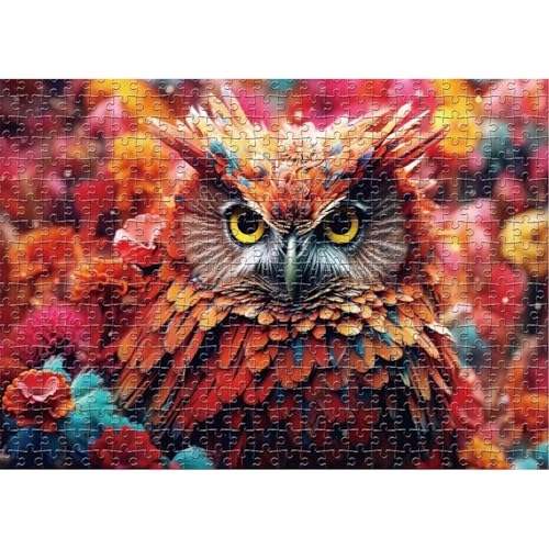Puzzle 1000 Teile Blumeneule, Puzzle Erwachsene 75 x 50 cm, Herausforderndes Rätsel, Puzzlespiele für Die Ganze Familie, Klassische Puzzles für Erwachsene 1000 Teile Puzzle 1000 Teile Blumeneule, Puzzle Erwachsene 75 x 50 cm, Herausforderndes Rätsel, Puzzlespiele für Die Ganze Familie, Klassische Puzzles für Erwachsene 1000 Teile von QiHon