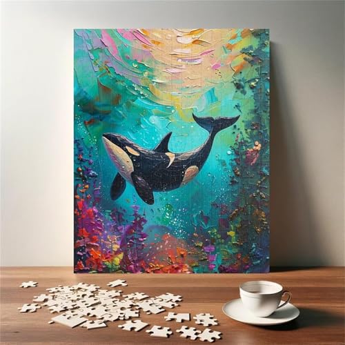 Puzzle 1000 Teile Erwachsene Aquarell Hai 75 x 50 cm Puzzles für Erwachsene Pädagogisches Spiel Herausforderung Spielzeug Impossible Puzzle 1000 Teile Puzzles Puzzle 1000 Teile Erwachsene Aquarell Hai 75 x 50 cm Puzzles für Erwachsene Pädagogisches Spiel Herausforderung Spielzeug Impossible Puzzle 1000 Teile Puzzles von QiHon