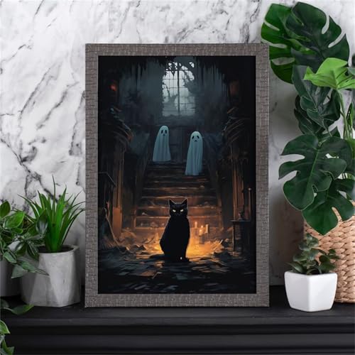 Puzzle 1000 Teile Erwachsene Geistertier Katze 75 x 50 cm Puzzles für Erwachsene Pädagogisches Spiel Herausforderung Spielzeug Impossible Puzzle 1000 Teile Puzzles Puzzle 1000 Teile Erwachsene Geistertier Katze 75 x 50 cm Puzzles für Erwachsene Pädagogisches Spiel Herausforderung Spielzeug Impossible Puzzle 1000 Teile Puzzles von QiHon
