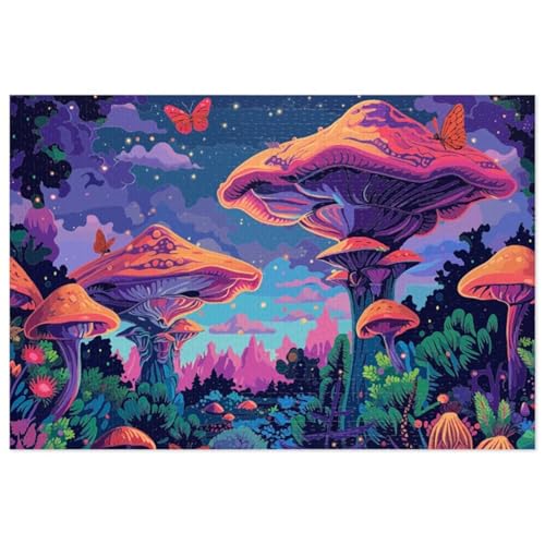 Puzzle 1000 Teile Erwachsene Pilz Schmetterlinge 75 x 50 cm Puzzles für Erwachsene Pädagogisches Spiel Herausforderung Spielzeug Impossible Puzzle 1000 Teile Puzzles Puzzle 1000 Teile Erwachsene Pilz Schmetterlinge 75 x 50 cm Puzzles für Erwachsene Pädagogisches Spiel Herausforderung Spielzeug Impossible Puzzle 1000 Teile Puzzles von QiHon