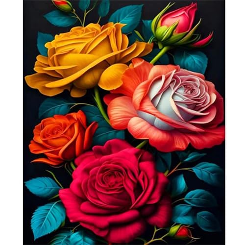 Puzzle 1000 Teile Gelbe rote Rosen, Puzzle Erwachsene 75 x 50 cm, Herausforderndes Rätsel, Puzzlespiele für Die Ganze Familie, Klassische Puzzles für Erwachsene 1000 Teile Puzzle 1000 Teile Gelbe rote Rosen, Puzzle Erwachsene 75 x 50 cm, Herausforderndes Rätsel, Puzzlespiele für Die Ganze Familie, Klassische Puzzles für Erwachsene 1000 Teile von QiHon