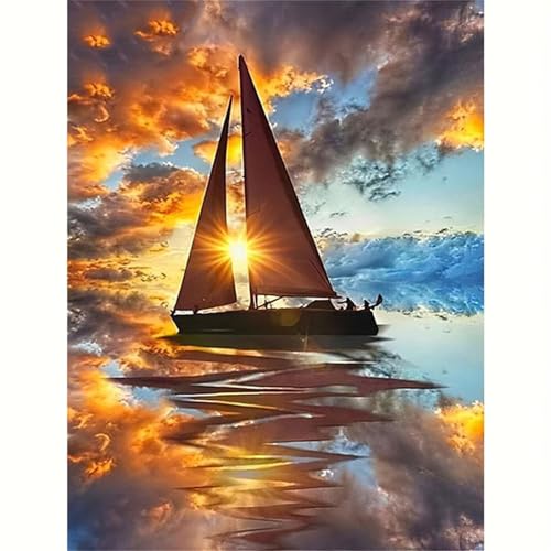 Puzzle 1000 Teile Sonnenaufgangs Segelboot, Puzzle Erwachsene 75 x 50 cm, Herausforderndes Rätsel, Puzzlespiele für Die Ganze Familie, Klassische Puzzles für Erwachsene 1000 Teile Puzzle 1000 Teile Sonnenaufgangs Segelboot, Puzzle Erwachsene 75 x 50 cm, Herausforderndes Rätsel, Puzzlespiele für Die Ganze Familie, Klassische Puzzles für Erwachsene 1000 Teile von QiHon
