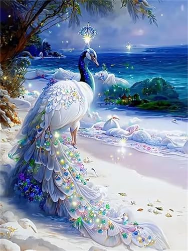 Puzzle 1000 Teile Strand Tier Pfau, Puzzle Erwachsene 75 x 50 cm, Herausforderndes Rätsel, Puzzlespiele für Die Ganze Familie, Klassische Puzzles für Erwachsene 1000 Teile Puzzle 1000 Teile Strand Tier Pfau, Puzzle Erwachsene 75 x 50 cm, Herausforderndes Rätsel, Puzzlespiele für Die Ganze Familie, Klassische Puzzles für Erwachsene 1000 Teile von QiHon