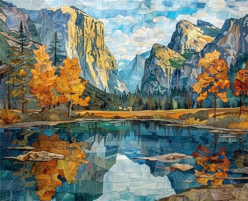 Puzzle 120 Teile Erwachsene Berg Dschungel See 25 x 20 cm Puzzles für Erwachsene Pädagogisches Spiel Herausforderung Spielzeug Impossible Puzzle 120 Teile Puzzles von QiHon