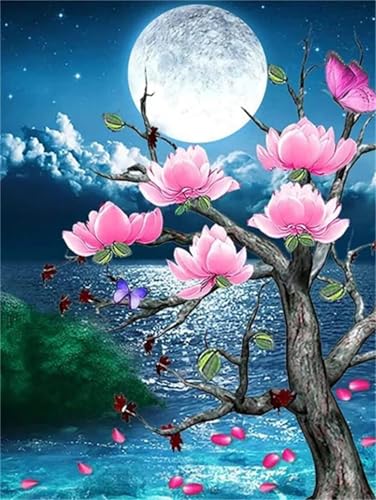 Puzzle 120 Teile Mond rosa Blume, Puzzle Erwachsene 25 x 20 cm, Herausforderndes Rätsel, Puzzlespiele für Die Ganze Familie, Klassische Puzzles für Erwachsene 120 Teile Puzzle 120 Teile Mond rosa Blume, Puzzle Erwachsene 25 x 20 cm, Herausforderndes Rätsel, Puzzlespiele für Die Ganze Familie, Klassische Puzzles für Erwachsene 120 Teile von QiHon