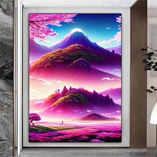 Puzzle 1200 Teile Berglandschaft Lila, Puzzle Erwachsene 75 x 50 cm, Herausforderndes Rätsel, Puzzlespiele für Die Ganze Familie, Klassische Puzzles für Erwachsene 1200 Teile Puzzle 1200 Teile Berglandschaft Lila, Puzzle Erwachsene 75 x 50 cm, Herausforderndes Rätsel, Puzzlespiele für Die Ganze Familie, Klassische Puzzles für Erwachsene 1200 Teile von QiHon