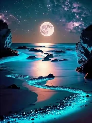 Puzzle 1200 Teile Mondstrand, Puzzle Erwachsene 75 x 50 cm, Herausforderndes Rätsel, Puzzlespiele für Die Ganze Familie, Klassische Puzzles für Erwachsene 1200 Teile Puzzle 1200 Teile Mondstrand, Puzzle Erwachsene 75 x 50 cm, Herausforderndes Rätsel, Puzzlespiele für Die Ganze Familie, Klassische Puzzles für Erwachsene 1200 Teile von QiHon