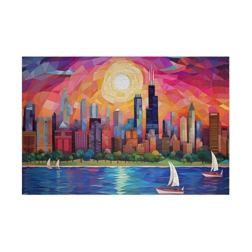 Puzzle 1200 Teile Sonnenuntergang Stadtlandschaft 75 x 50 cm Puzzles für Erwachsene Herausforderndes Rätsel Lernspiel für Die Ganze Familie Geschenke für Frauen Männer 1200 Teile Puzzle Puzzle 1200 Teile Sonnenuntergang Stadtlandschaft 75 x 50 cm Puzzles für Erwachsene Herausforderndes Rätsel Lernspiel für Die Ganze Familie Geschenke für Frauen Männer 1200 Teile Puzzle von QiHon