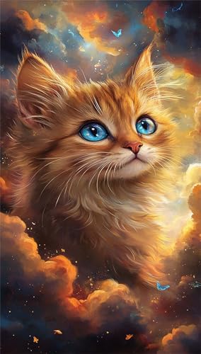 Puzzle 1200 Teile Sternenhimmel Katze Tier 75 x 50 cm Puzzles für Erwachsene Herausforderndes Rätsel Lernspiel für Die Ganze Familie Geschenke für Frauen Männer 1200 Teile Puzzle von QiHon