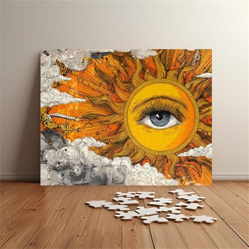 Puzzle 1314 Teile Erwachsene Sonnenaugen 75 x 50 cm Puzzles für Erwachsene Pädagogisches Spiel Herausforderung Spielzeug Impossible Puzzle 1314 Teile Puzzles von QiHon