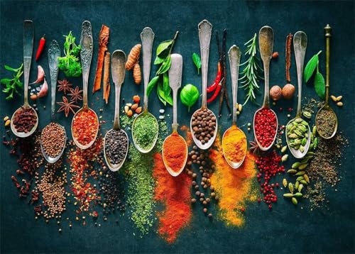 Puzzle 150 Teile Gewürze 35 x 25 cm Puzzles für Erwachsene Herausforderndes Rätsel Lernspiel für Die Ganze Familie Geschenke für Frauen Männer 150 Teile Puzzle Puzzle 150 Teile Gewürze 35 x 25 cm Puzzles für Erwachsene Herausforderndes Rätsel Lernspiel für Die Ganze Familie Geschenke für Frauen Männer 150 Teile Puzzle von QiHon