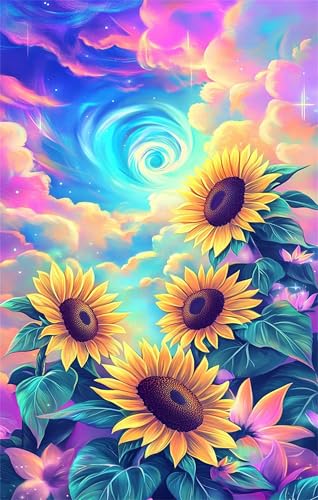 Puzzle 150 Teile Himmel Sonnenblume 35 x 25 cm Puzzles für Erwachsene Herausforderndes Rätsel Lernspiel für Die Ganze Familie Geschenke für Frauen Männer 150 Teile Puzzle von QiHon