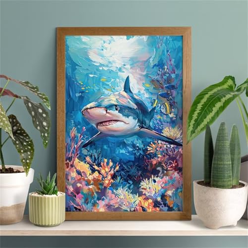 Puzzle 150 Teile Korallenhaie 35 x 25 cm Puzzles für Erwachsene Herausforderndes Rätsel Lernspiel für Die Ganze Familie Geschenke für Frauen Männer 150 Teile Puzzle von QiHon