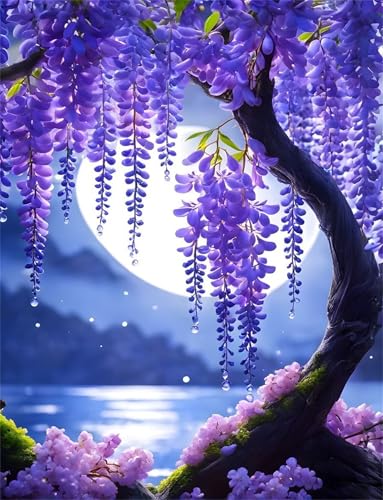 Puzzle 150 Teile Mond Lila Blumen 35 x 25 cm Puzzles für Erwachsene Herausforderndes Rätsel Lernspiel für Die Ganze Familie Geschenke für Frauen Männer 150 Teile Puzzle Puzzle 150 Teile Mond Lila Blumen 35 x 25 cm Puzzles für Erwachsene Herausforderndes Rätsel Lernspiel für Die Ganze Familie Geschenke für Frauen Männer 150 Teile Puzzle von QiHon