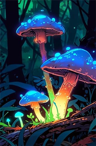 Puzzle 150 Teile Pilze 35 x 25 cm Puzzles für Erwachsene Herausforderndes Rätsel Lernspiel für Die Ganze Familie Geschenke für Frauen Männer 150 Teile Puzzle von QiHon